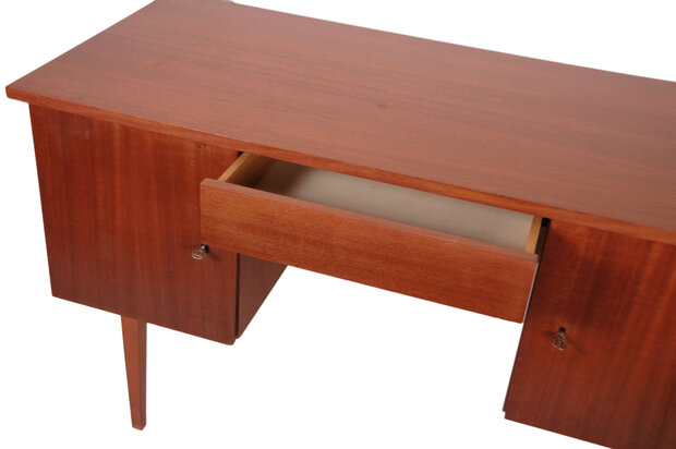 Vintage jaren 60 bureau van teakhout