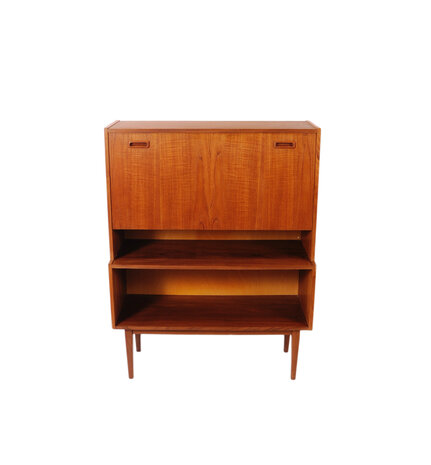 Vintage secretaire van teakhout