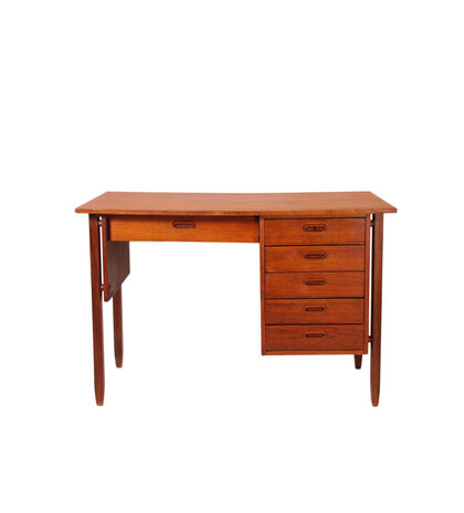 Vintage teakhouten bureau