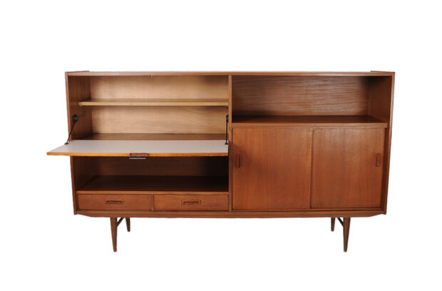 VERKOCHT Vintage mid century highboard