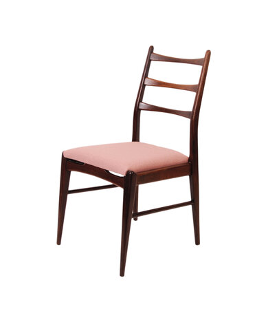 VERKOCHT Set vintage stoelen opnieuw gestoffeerd