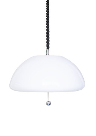 VERKOCHT Witte mushroom hanglamp