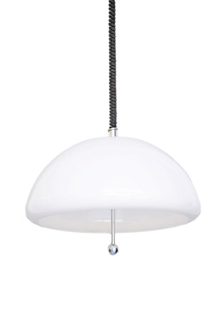 VERKOCHT Witte mushroom hanglamp