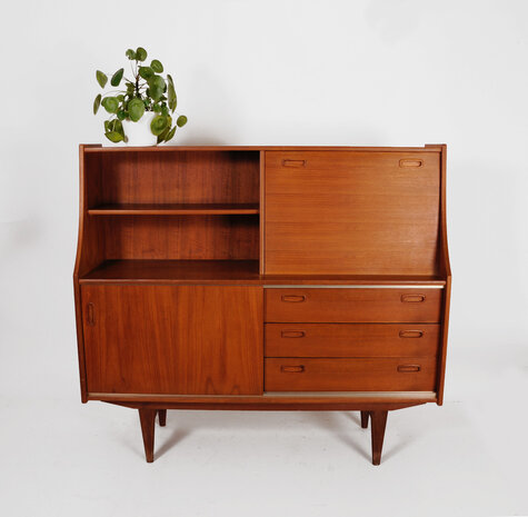 VERKOCHT Vintage mid century highboard