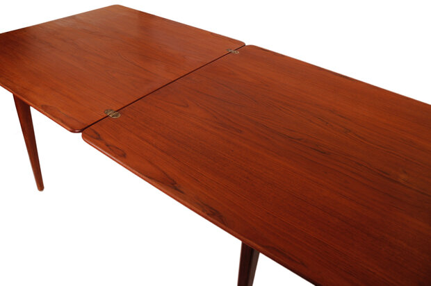 VERKOCHT Vintage mid century uitklapbare Louis van Teeffelen Webe tafel