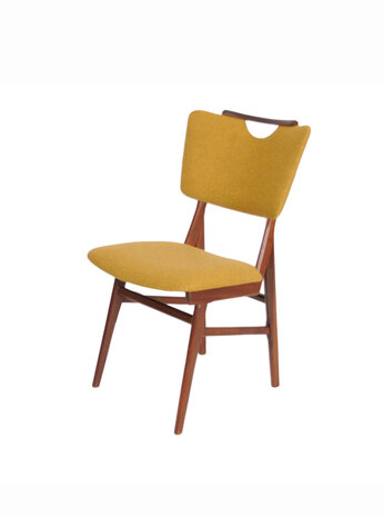 VERKOCHT Vintage set stoelen opnieuw gestoffeerd