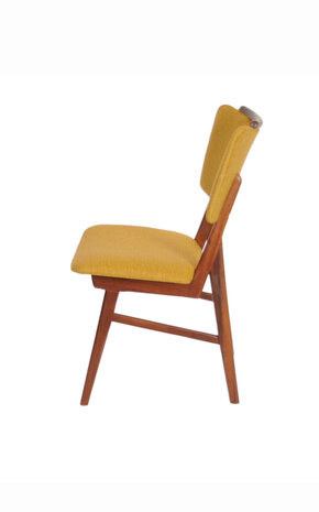 VERKOCHT Vintage set stoelen opnieuw gestoffeerd