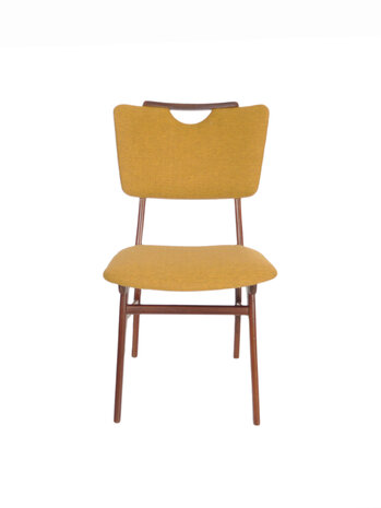 VERKOCHT Vintage set stoelen opnieuw gestoffeerd