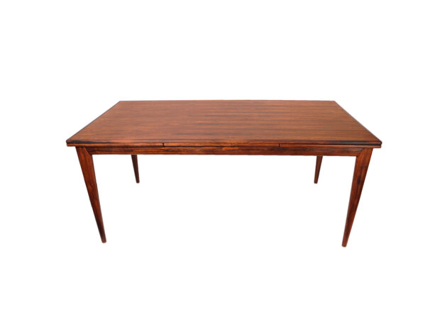 VERKOCHT Vintage design palissander uitschuifbare tafel van Niels O. Møller