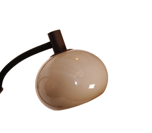 Vintage Dijkstra vloerlamp met twee kappen