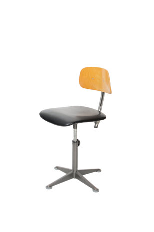 VERKOCHT Vintage industriële Friso Kramer bureaustoel