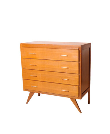 VERKOCHT Vintage commode/ ladekast