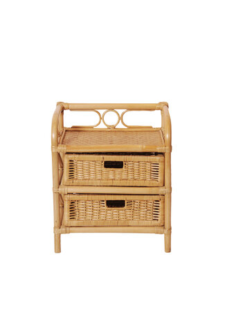 VERKOCHT Vintage rotan kastje
