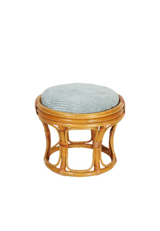 VERKOCHT Vintage bamboe kruk