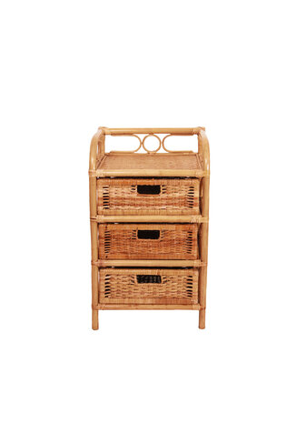 VERKOCHT Vintage rotan kastje