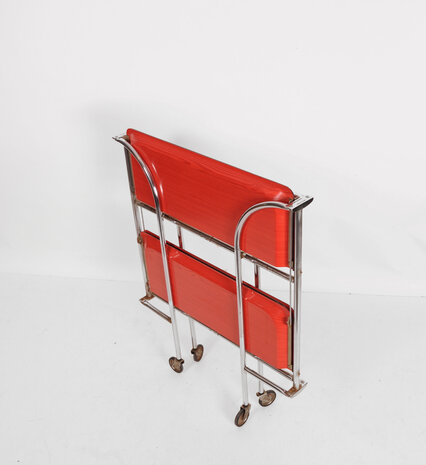 VERKOCHT Vintage Gerlinol trolley serveerwagen