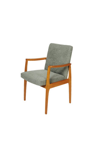 NIEUW Vintage armleuning stoel opnieuw gestoffeerd