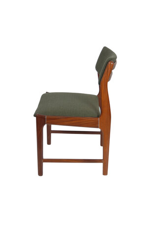 VERKOCHT Vintage set eetkamer stoelen opnieuw gestoffeerd