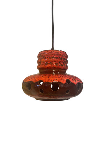 VERKOCHT Vintage Herda hanglamp van keramiek