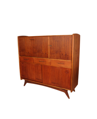 VERKOCHT Vintage jaren 60 highboard