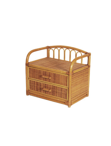 Vintage rotan ladekastje