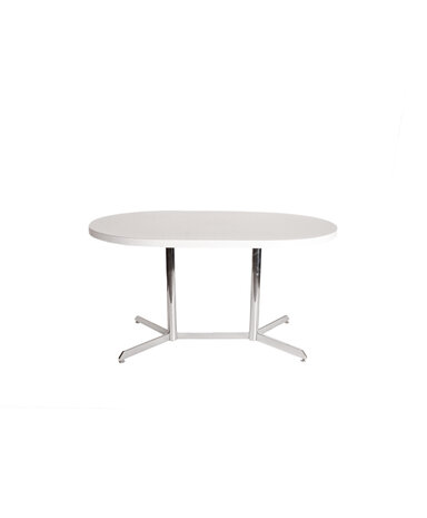 GERESERVEERD Vintage ovale eettafel