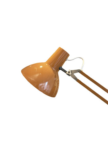 VERKOCHT Vintage oranje architectenlamp