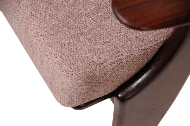 VERKOCHT Vintage mid century De Ster Geldermalsen fauteuil opnieuw gestoffeerd