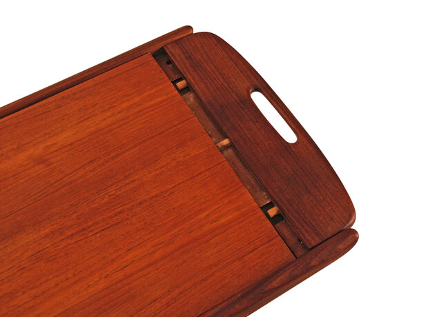 VERKOCHT Vintage salontafel met omkeerbaar blad