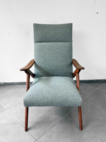 NIEUW Vintage jaren 60 fauteuil opnieuw gestoffeerd