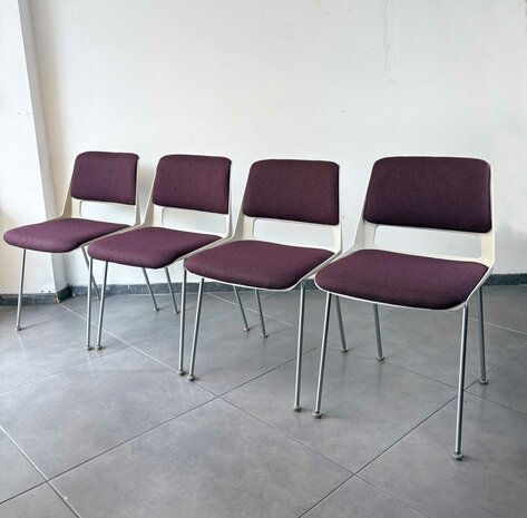 NIEUW Set van vier Gispen Cordemeyer stoelen