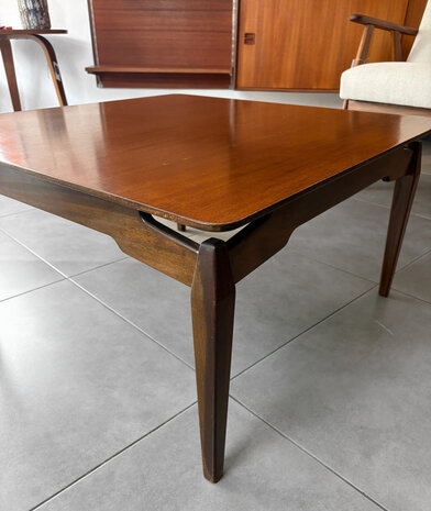 NIEUW . Vintage vierkante salontafel