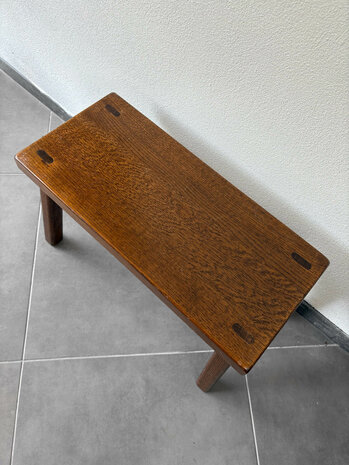 NIEUW . Vintage brutalist bijzettafel
