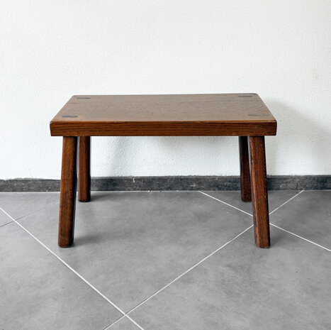 NIEUW . Vintage brutalist bijzettafel