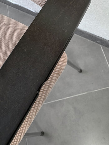 NIEUW . Set Gispen eetkamer stoelen opnieuw gestoffeerd