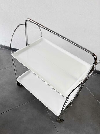 Vintage witte Gerlinol trolley