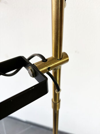 NIEUW . Vintage vloerlamp met drie spots