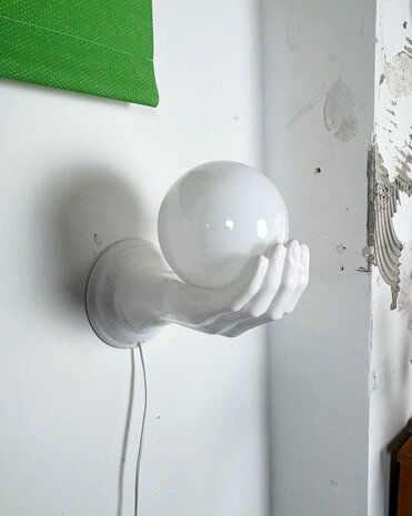 GERESERVEERD . Vintage jaren 80 wandlamp 