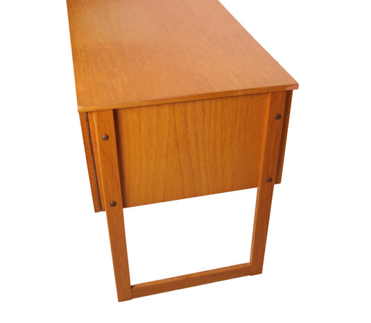 Vintage teakhouten jaren 60 bureau