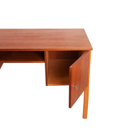 Vintage teakhouten bureau