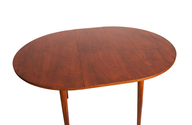 Vintage uitschuifbare ronde tafel