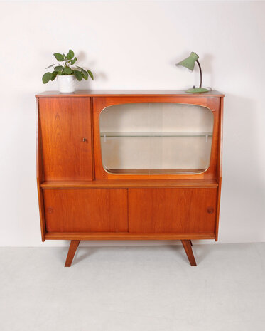 Vintage teakhouten jaren 60 kast