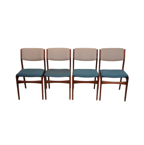 Set van vier vintage eetkamer stoelen