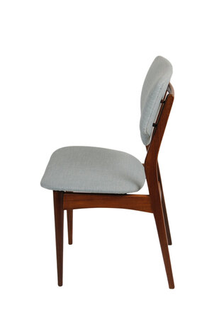 Vintage eetkamer stoelen opnieuw gestoffeerd