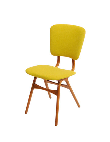Vintage jaren 60 stoel opnieuw gestoffeerd