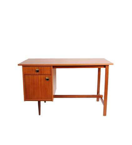 Vintage teakhouten jaren 60 bureau