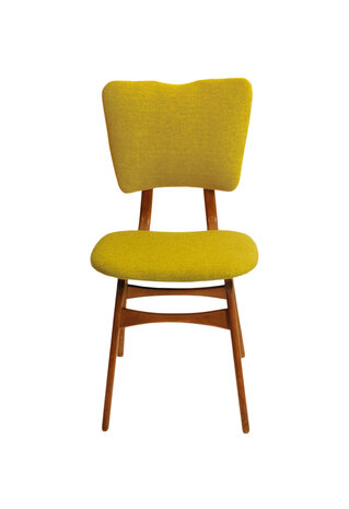 Set vintage eetkamerstoelen opnieuw gestoffeerd