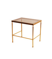 Vintage messing bijzettafel