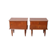 Set vintage nachtkastjes