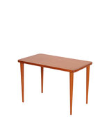 VERKOCHT Vintage teakhouten bijzettafeltje